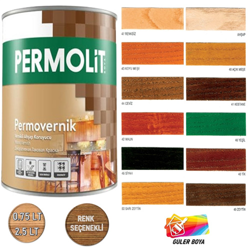 PERMOLİT-ERSAN-ÇBS VERNİKLİ AHŞAP KORUYUCU 0,75L