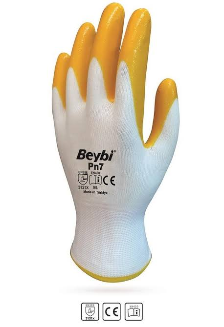 BEYBİ SARI NİTRİL ELDİVEN PN7 / PN 5 