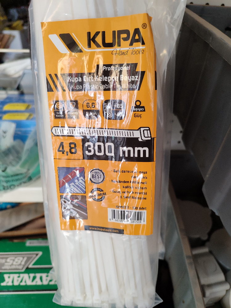 4,8 X 300  CIRT KELEPÇE -  KABLO BAĞI